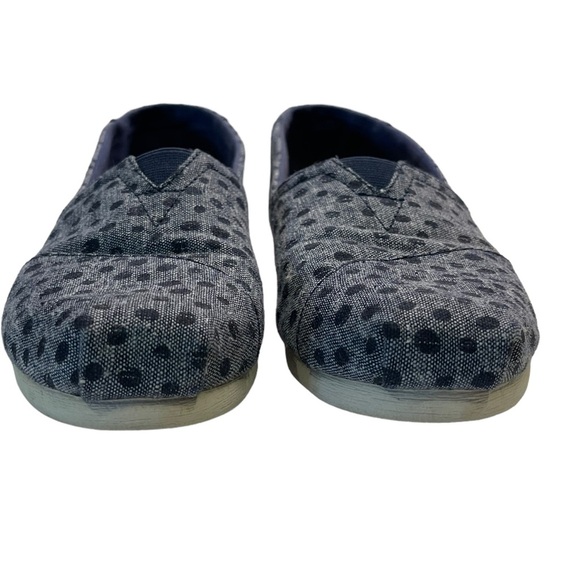 Toms- navy print flats - size 6.5m - GUC - Picture 3 of 7